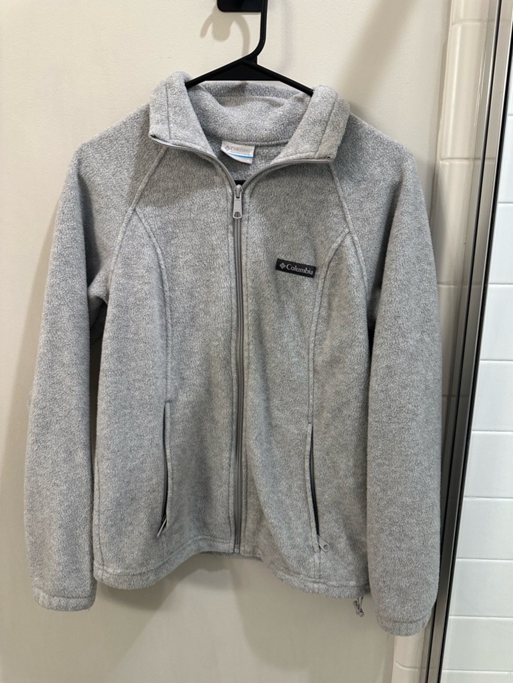 Columbia Women Gray Full-Zip Fleece Jacket